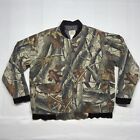 Mens Realtree Hardwoods Camo Thin Lined Hunt Jacket sz L Wells Creek Outfitters
