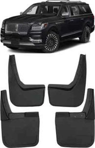 Genuine Front & Rear Splash Guards Mud Flaps For 2018-2024 Lincoln Navigator - Picture 1 of 8