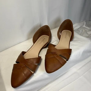 Andiamo Classic Preppy Brown Flat Womens 11W - Picture 1 of 10