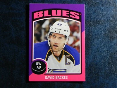 2014-15 15/15 OPC O-Pee-Chee STICKER ST-28 David Backes St. Louis Blues - Image 1 of 2