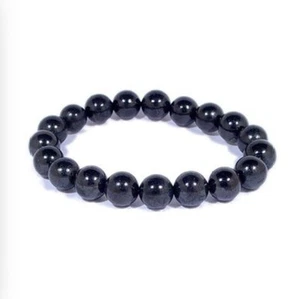 10 mm Schungit Armband Elite Schungit Perlenarmband dehnbar Strahlung Karelien. - Bild 1 von 5