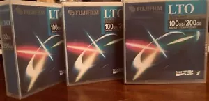 Pack Von 3 Fujifilm LTO1 Ultrium, 100/200 GB, Daten Patrone Patronen Daten- - Bild 1 von 1