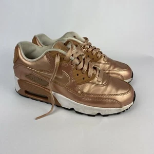 Nike Air Max 90 SE 859633-900 Sneaker Pink Rose Shoes Lace Up Low Size 6Y/W 7.5 - Picture 1 of 8