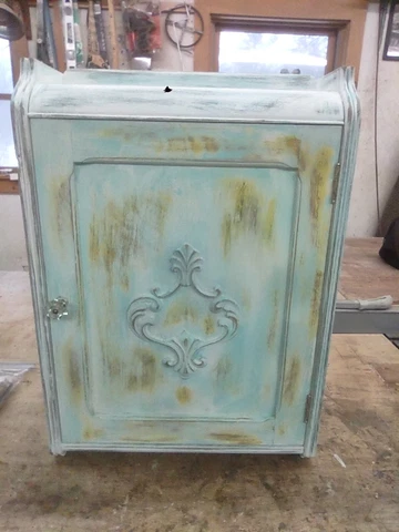 Antique Oak Medicine Cabinet Cover