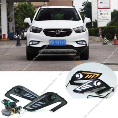 For Buick Encore 2017-2022 n Daytime Running Lamp + LED Fog Light w/ Turn Signal - Image 1 of 4