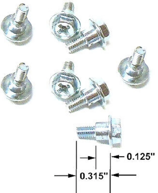 Dell M3 XPS Optiplex Inspiron 5.25" DVD/CD Offset Shoulder Mounting Screws 8 Lot - Image 1 of 1