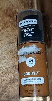 Revlon Colorstay Foundation Makeup 24 Hr Normal/Dry Skin SPF 20 ~ #600 Cinnamon - Image 1 of 3