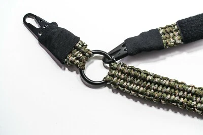 Eslinga para rifle pistola Paracord HK estilo clip 2pt o 3pt - HARDWOODS CAMO Foto 1 de 4