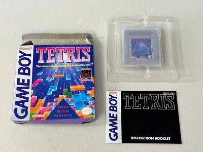 Tetris (Nintendo Game Boy) completo di scatola gioco e libretto -BOX USURA/DANNI- - Immagine 1 di 4