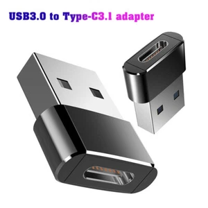 Type A Male to Type C Female Connector Converter Adapter Charging Data Transfer - Picture 1 of 28