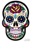 SUGAR SKULL ENAMEL LAPEL PIN DAY of the DEAD LA CALAVERA DIA DE MUERTOS TIE TACK