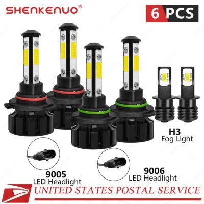 Kit combinado de faros LED + faros antiniebla 6X 6000K para Mazda Millenia 1995-2002 Foto 1 de 4