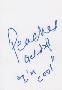 Tarjeta de tarjeta firmada Peaches Geldof 10x15 cm - Imagen 1 de 1