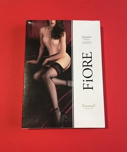 Moderne Nylonstrümpfe FiORE Amante 20den, BLACK/RED, Gr.: 4 - Bild 1 von 5