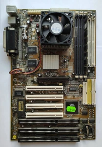 SuperPower SP-V586A S7 ATX Mobo con CPU IBM 6X86 PR300 e 256 MB di RAM - Test OK! - Foto 1 di 9