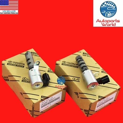 GENUINE TOYOTA 4RUNNER TUNDRA GX LX RH & LH V8 CAM TIMING OIL CONTROL VALVE SET - Image 1 of 4