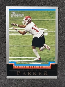 2004 Bowman Football Samie Parker #208 tarjeta de novato a radiocontrol Kansas City Chiefs - Imagen 1 de 3