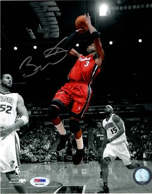 DWYANE WADE PSA/DNA CERTIFIED SIGNED 8X10 PHOTOGRAPH MIAMI HEAT AUTOGRAPH HOF . - Image 1 of 2