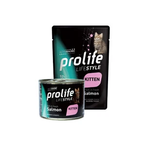 Prolife Life Style Kitten Salmon Bocconcini Per Gattini Al Salmone - Foto 1 di 1
