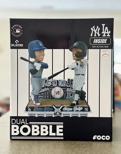Aaron Judge & Shohei Ohtani Yankees & Dodgers Away Battle Bronx Bobblehead FOCO - Picture 1 of 2