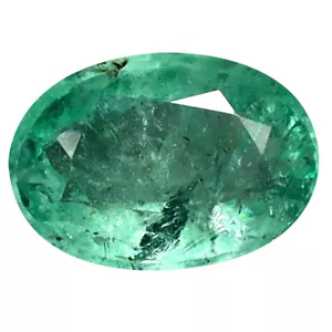 2.03 ct Superior Oval Cut (10 x 7 mm) Colombia Green Emerald Natural Gemstone - Picture 1 of 1