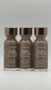 Loreal - LOT of 3 - True Match Bronze Glow - Neutral Deep Bronze N6-7-8 - *NEW* - Picture 1 of 3