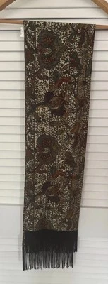 Beautiful Vintage Mens Dress / Opera Scarf Polyester & Rayon - Image 1 of 4