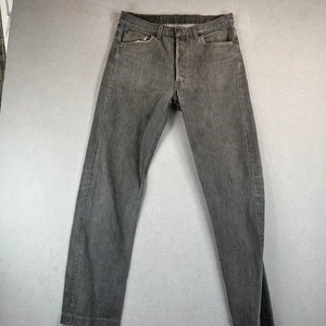 Vintage Levis 501 Jeans Herren 32x32 schwarz Denim Knopf Made in USA 90er Etikett 34x36 - Bild 1 von 12