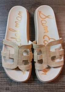 Edelman Valeri gepolsterte Damen-Pantolette beige cremefarben Größe 11W/42 - Bild 1 von 7