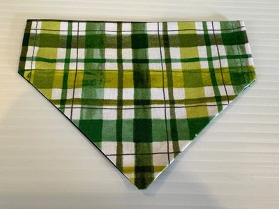 Модный аксессуар бандана над воротником для собаки/кошки питомца в клетку X маленький - Изображение 1 из 4