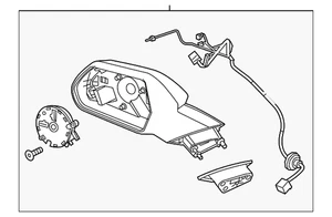 Genuine GM Mirror Assembly 84788171 - Picture 1 of 5