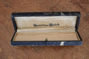 Vintage Antique Hamilton Watch Box 20s to 30s "Shape" Models Rare - Picture 1 of 9