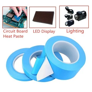 Double Sided Thermal Adhesive Tape for LED CPU GPU Heatsink Insulation 0.2mmX25M - Picture 1 of 6