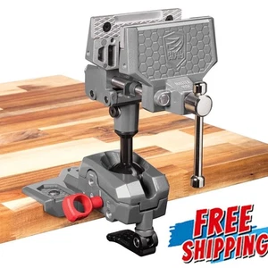 360° Swiveling Bench Vise Optimal Positioning Versatile Applications 100 ft-lb - Picture 1 of 8