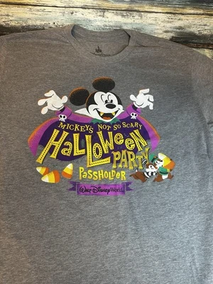 Camiseta Disney Talla M Mickey Mouse Not So Scary Halloween Fiesta Pasaporte 2017 Foto 1 de 4
