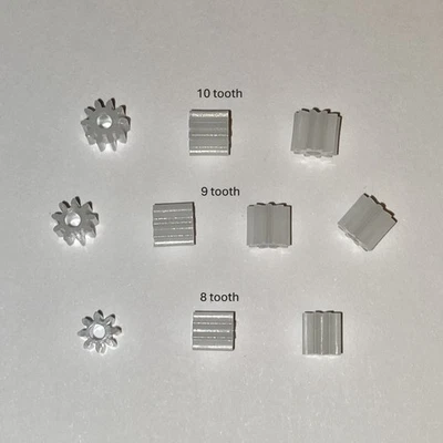 Scalextric pinion gears variety selection of 8, 9 & 10 teeth SUPERB car spares - Image 1 of 4