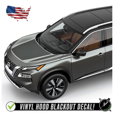 Capó Blackout Vinyl Racing Stripe - Se adapta a Nissan Rogue 2021-2026 Foto 1 de 3