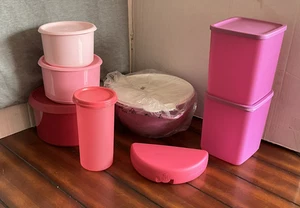Tupperware lila & rosa Konvolut NEU & Händlervorführung - Bild 1 von 9
