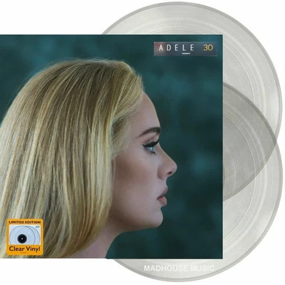 ADELE 30 LIMITED EDITION 180g CLEAR VINYL 2LP SEALED GATEFOLD NEW - Image 1 of 4