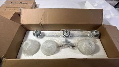 Moen YB2263CH 3-Light Bath Vanity Fixture Frosted Glass 25.71x6.65 x10.19 Chrome - Image 1 of 2