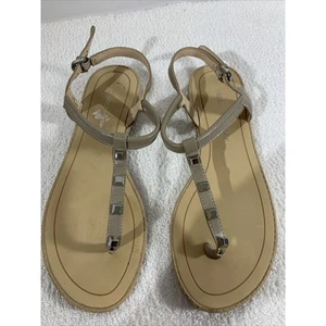 Rebecca Minkoff Studded Thong Sandal Taupe Women’s Size 6 - Picture 1 of 7