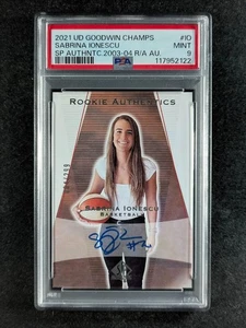 2021 UP Goodwin Champions SABRINA IONESCU 4/299 Auto SP AUTH 03' Rookie PSA 9 - Picture 1 of 3