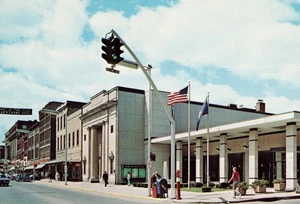 AK New York Oneonta Geschäftsviertel um 1972 - Bild 1 von 2