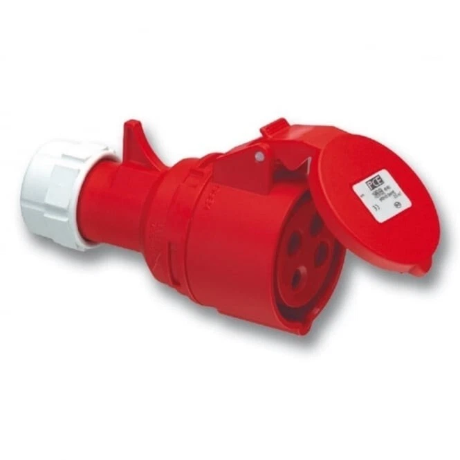 16 amp 4 pin coupler socket 415V 3 phase 3P+E weatherproof IP44 16A industrial - Image 1 of 1