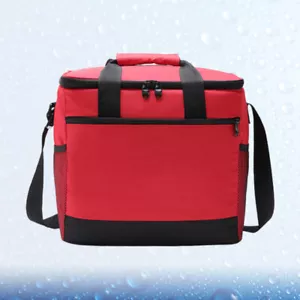 Thermal Picnic Tote Insulated Picnic Tote Food Storage Bag Beverage Beach Bag - Picture 1 of 11