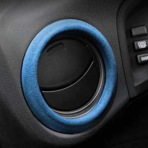 2Pcs Blue Alcantara A/C Air Vent Outlet Cover Deco Trim For Toyota 86/Subaru BRZ - Bild 1 von 4