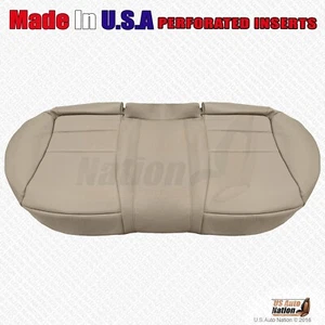 Cubierta de asiento de cuero perforado inferior de banco trasero tostado para Acura TSX 2004-2008 - Imagen 1 de 4