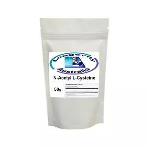 N-ACETYL L-CYSTEINE 100% PURE POWDER - NAC- 50G GRAMS - Picture 1 of 2