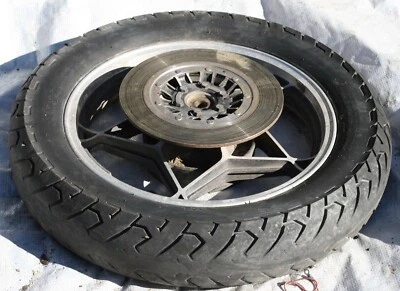 1979-80 SUZUKI GS 750 S OEM REAR  RIM TIRE   - Image 1 of 4