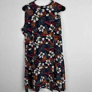 Amanda Smith Dress Womens Size 10 Multicolor Floral Silk Sleeveless Sheath - Picture 1 of 5